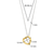 Milano Heart Pendant Necklace - Gold - 34022SY/42