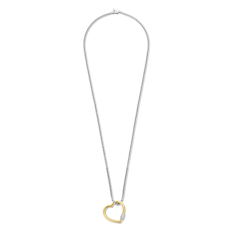 Milano Heart Pendant - Gold/Silver - 34023SY/60