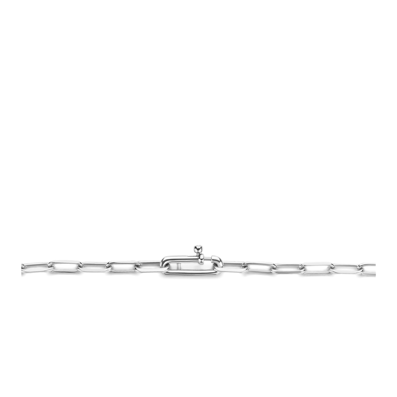 Milano Mini Link Chain Necklace - Silver - 34024SI/48