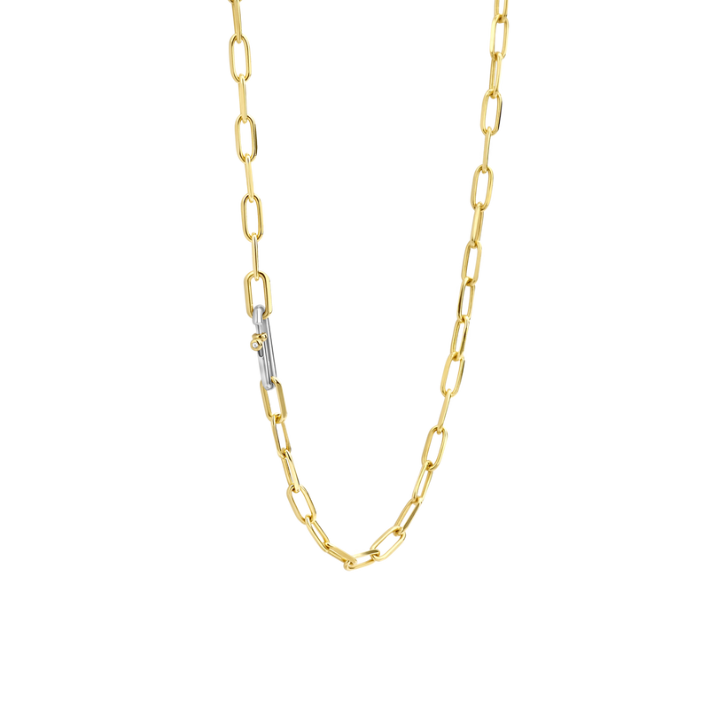 Milano Mini Link Chain Necklace Gold 34024SY 48 Sarah Layton