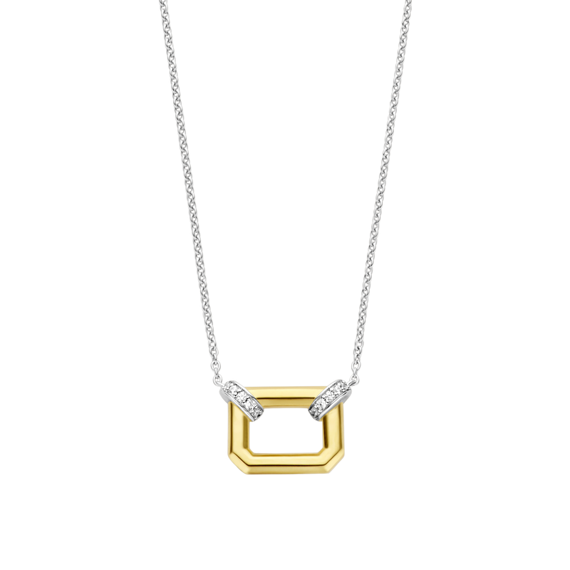Milano Rectangular Pendant - Gold - 3402ZY/42