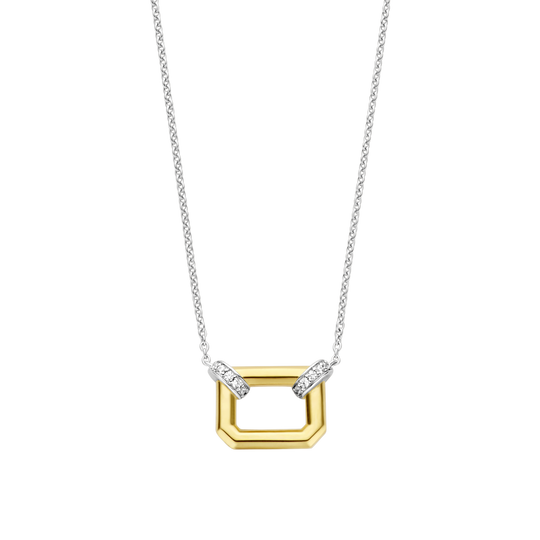 Milano Rectangular Pendant - Gold - 3402ZY/42