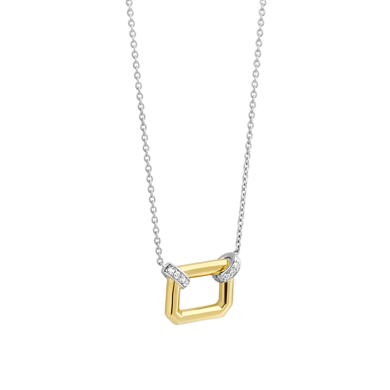 Milano Rectangular Pendant - Gold - 3402ZY/42