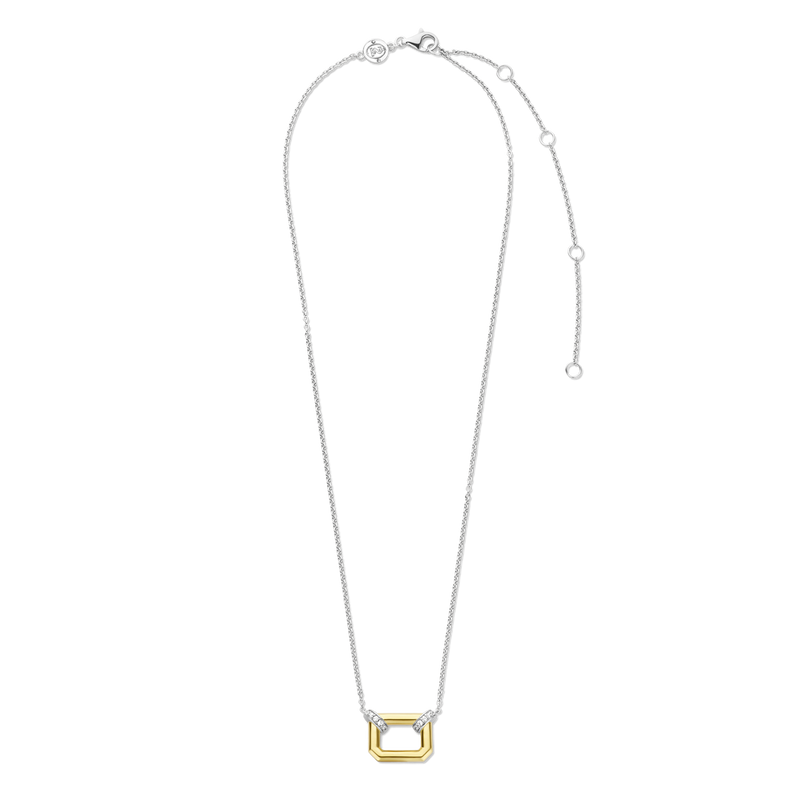 Milano Rectangular Pendant - Gold - 3402ZY/42