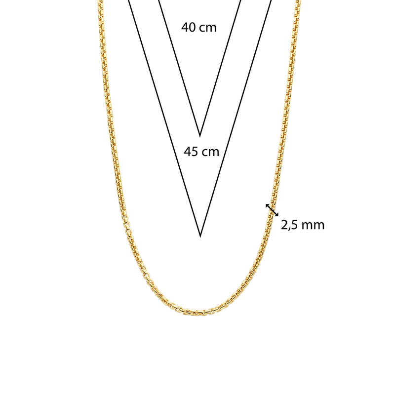 Milano Chain Necklace - Gold - 34030SY/45