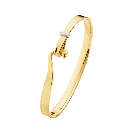 Torun Bangle - Yellow Gold/Diamond - Medium - 20000476