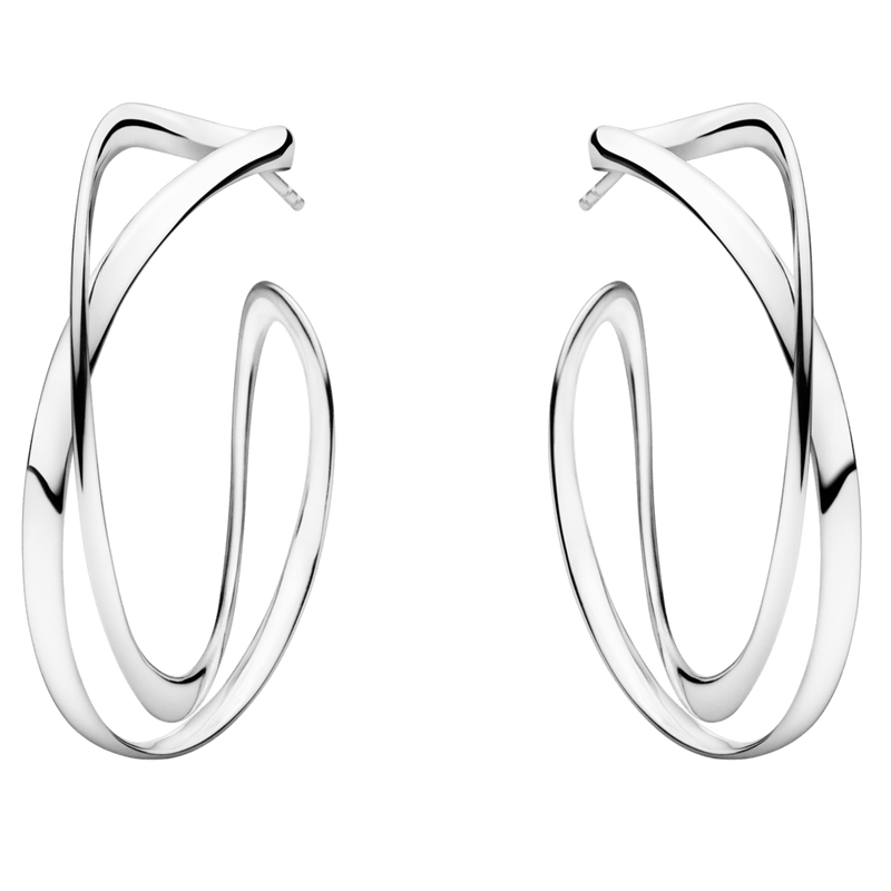 Infinity Earhoops - Silver - Large - 3539267