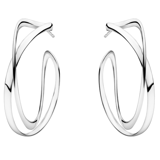 Infinity Earhoops - Silver - Large - 3539267