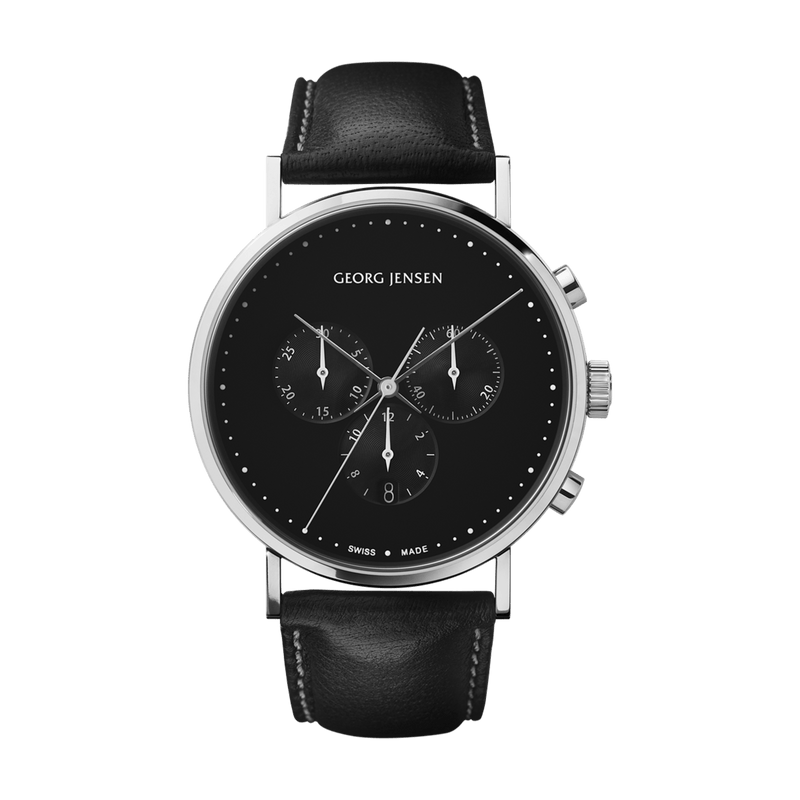 Koppel Gents Chronograph Watch, 41mm - Black/Black - 10019775