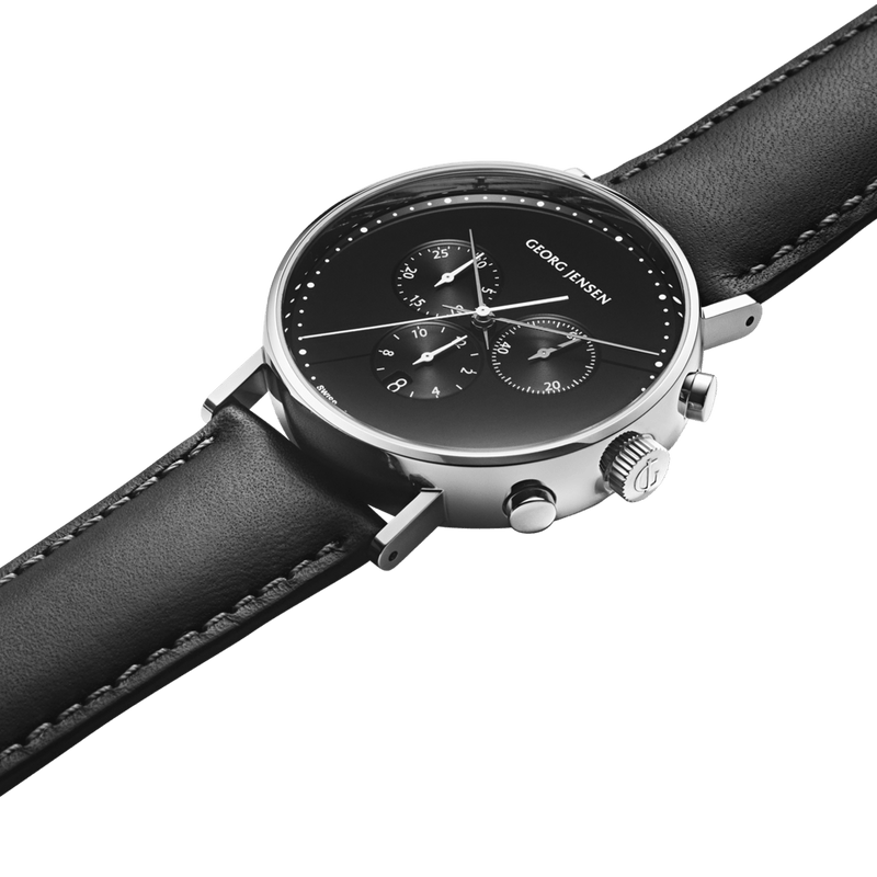 Koppel Gents Chronograph Watch, 41mm - Black/Black - 10019775