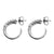 Cherish Zig Zag Hoop Earrings - Silver - CHR400-SV