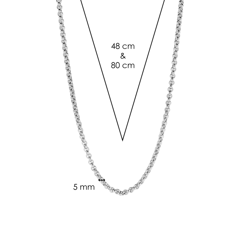 Milano Necklace - Silver - 3959SI/80