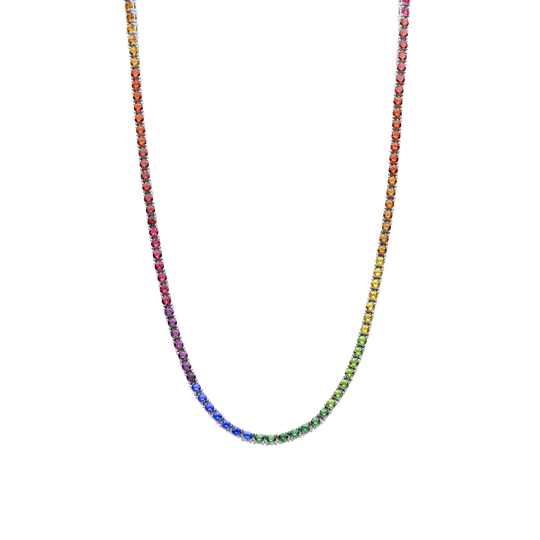 Milano Rainbow Choker Necklace - 3992MC/39