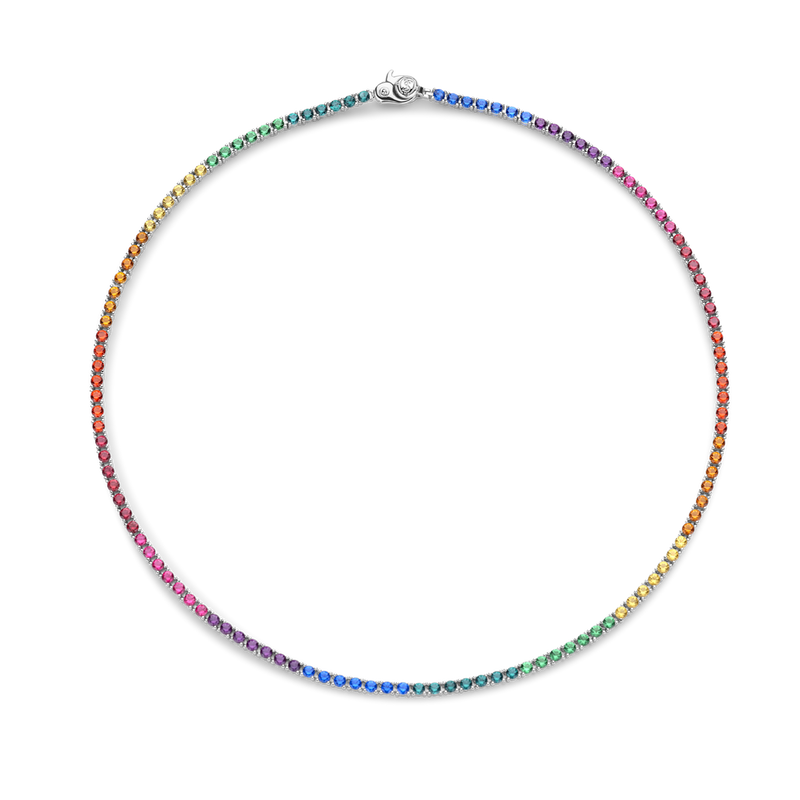 Milano Rainbow Choker Necklace - 3992MC/39