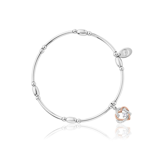 Always In My Heart Affinity Bead Bracelet - Silver - 3SAFF0361