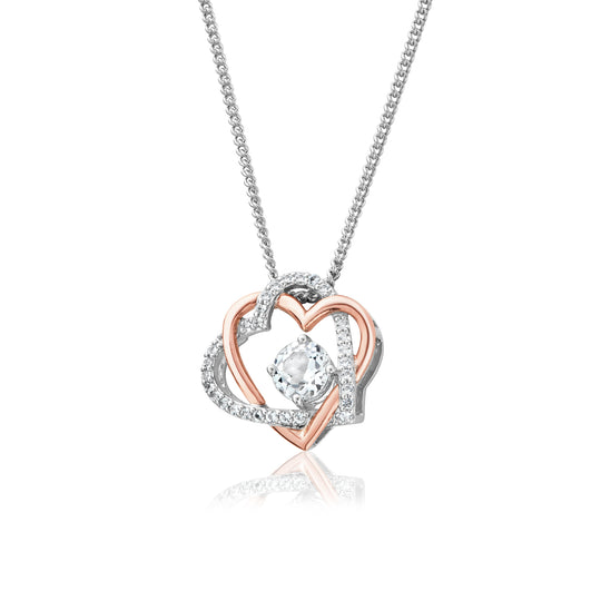 Always In My Heart Topaz Pendant - Silver - 3SAMH0091
