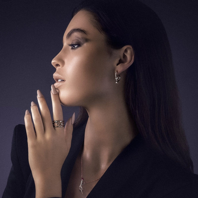 Julien Macdonald Betrayal Ring - Silver/Rose - 3SJMC0456