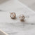 Tree Of Life Caged Pearl Stud Earrings - Silver/Rose - 3STOLCPE