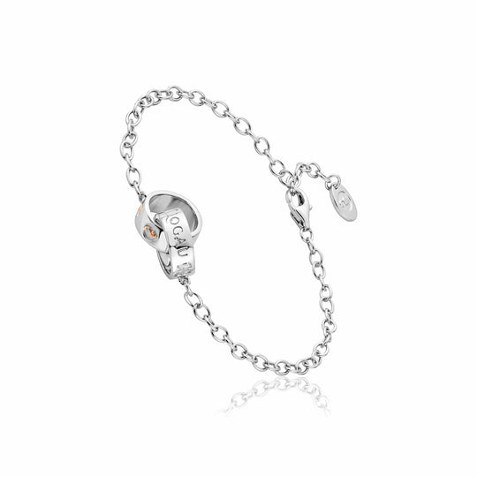 Tree Of Life Insignia Links Bracelet - Silver/Rose - 3STOLMNBR