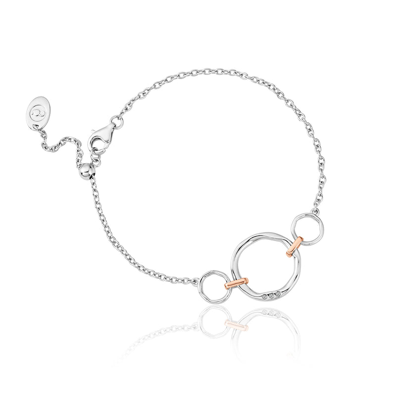Ripples Triple Circle Bracelet - Silver - 3SRPP0204