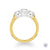 18ct Yellow Gold Trilogy Engagement Ring, 0.60ct