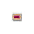 Composable Red Baguette CZ Link - Rose Gold - 430604/005