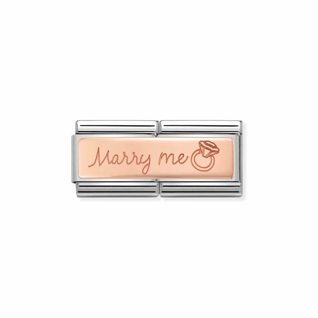 Classic 'Marry Me' Double Link - Rose Gold ~ 430710/03