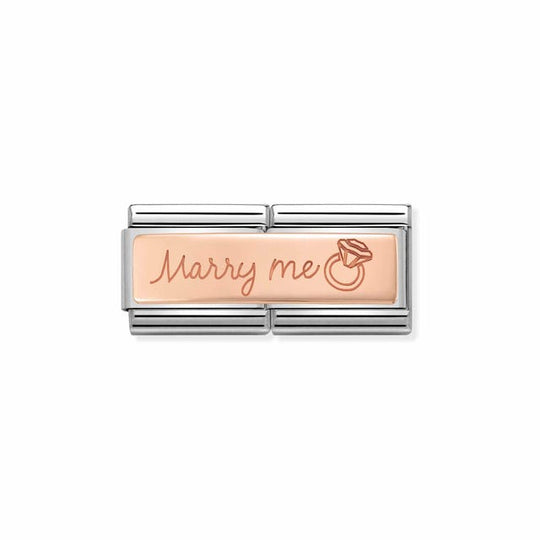 Classic 'Marry Me' Double Link - Rose Gold ~ 430710/03