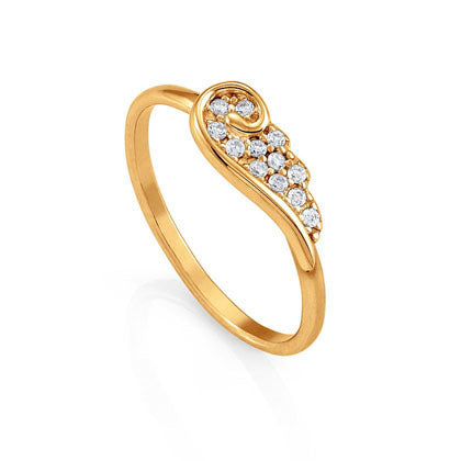 Angel Sparkle Wing Ring - Gold - 145335/012