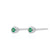 Teeny Tiny May Birthstone Stud Earrings - Silver/Emerald - SPSESBSEME