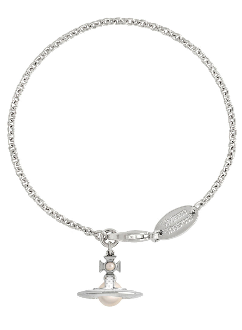 Simonetta Pearl Chain Bracelet - Silver/White - 61020175-02P113-CN