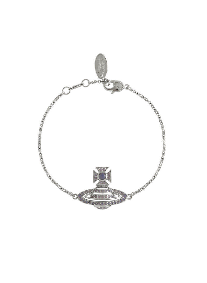 Hermine Bas Relief Bracelet - Silver/Lilac - 6102020B-02P202-SM