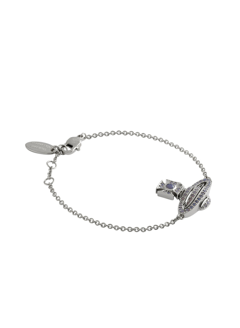 Hermine Bas Relief Bracelet - Silver/Lilac - 6102020B-02P202-SM