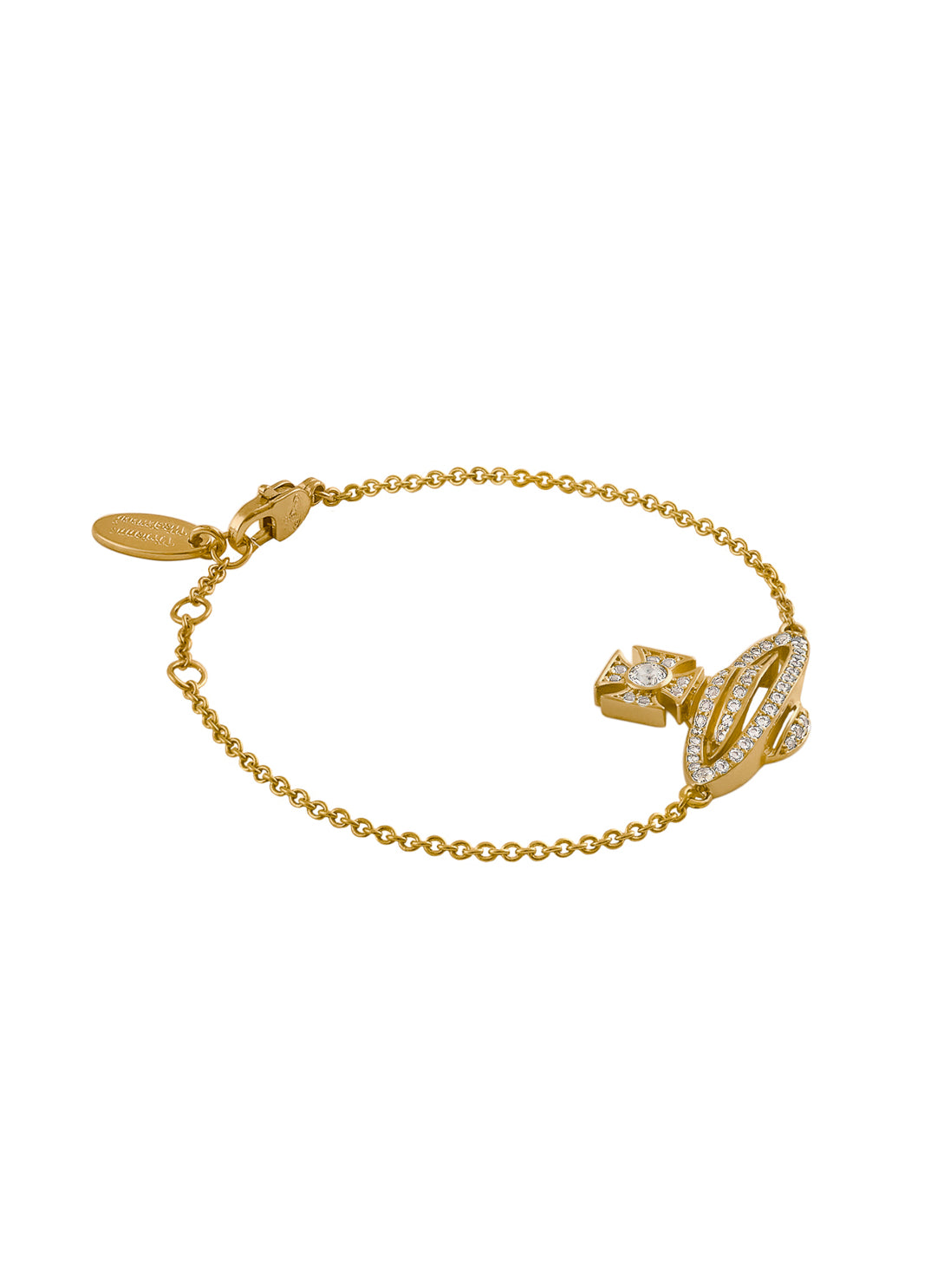 【VIVIENNE WESTWOOD】Hermine Bas Relief Bracelet Gold Hermine Bas Relief Bracelet - Gold - 6102020B-02R406-SM