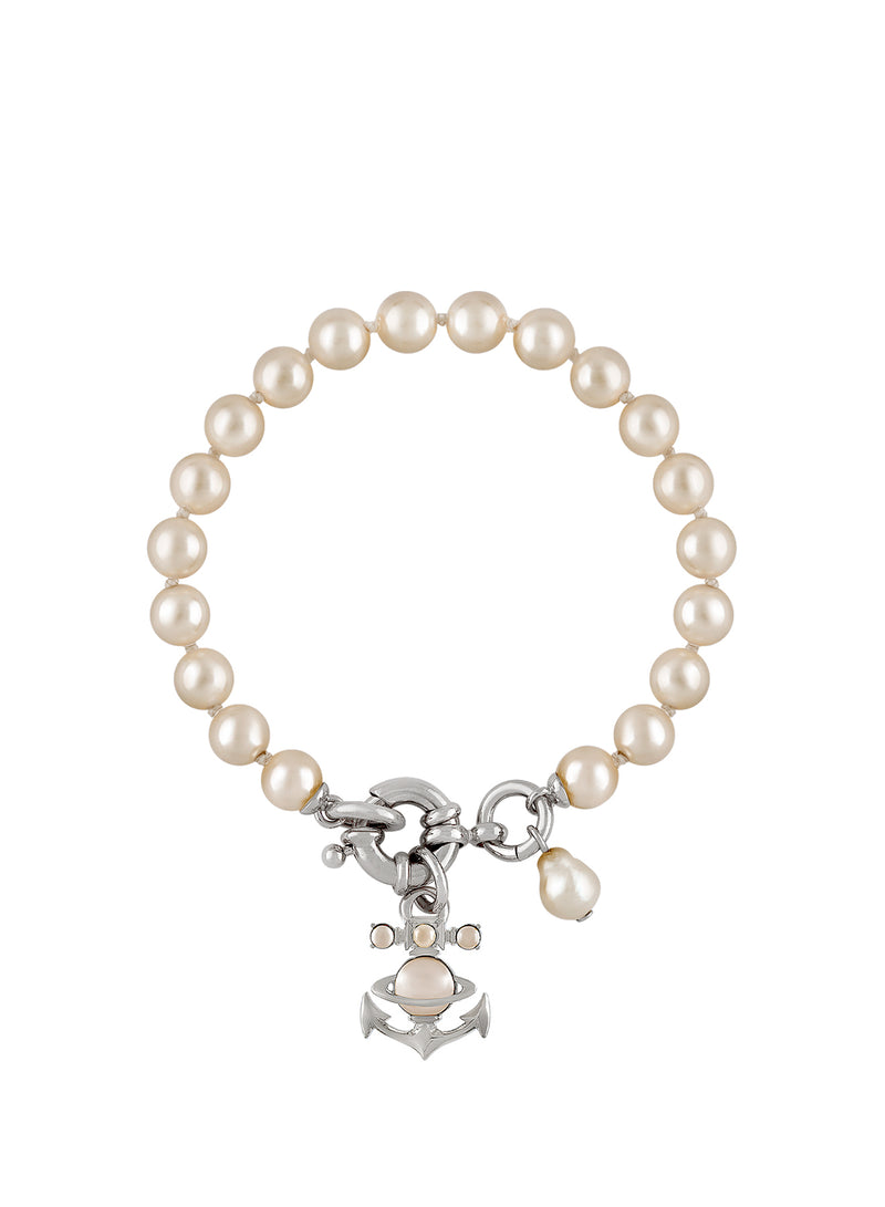 Marialena Pearl Bracelet - Silver - 61030074-02P103-CN