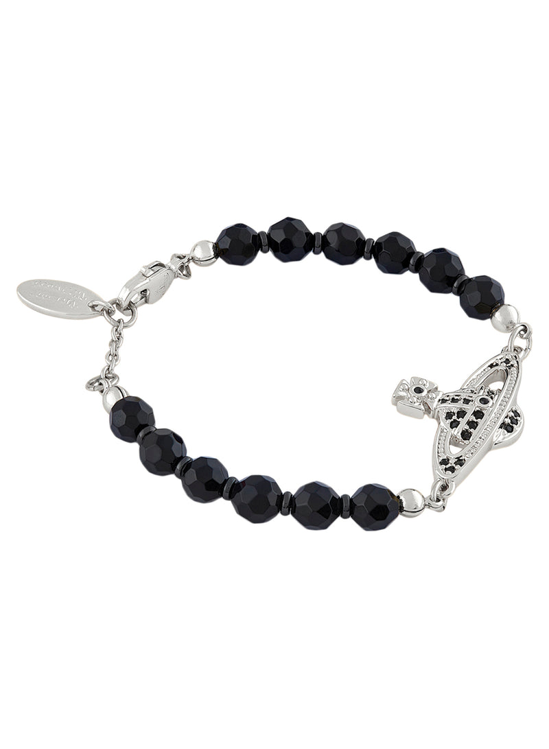Messaline Bracelet - Silver/Black - 61030075-02P178-CN