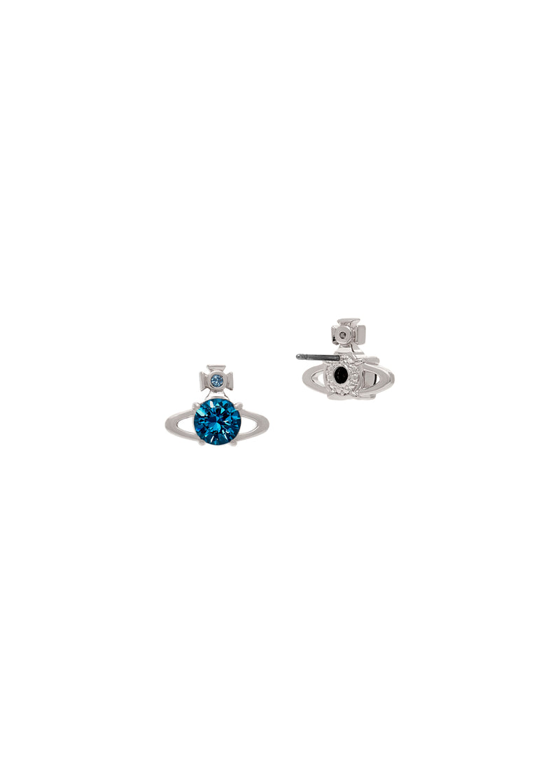 Reina Stud Earrings - Silver/Blue - 62010070-02P168-SM