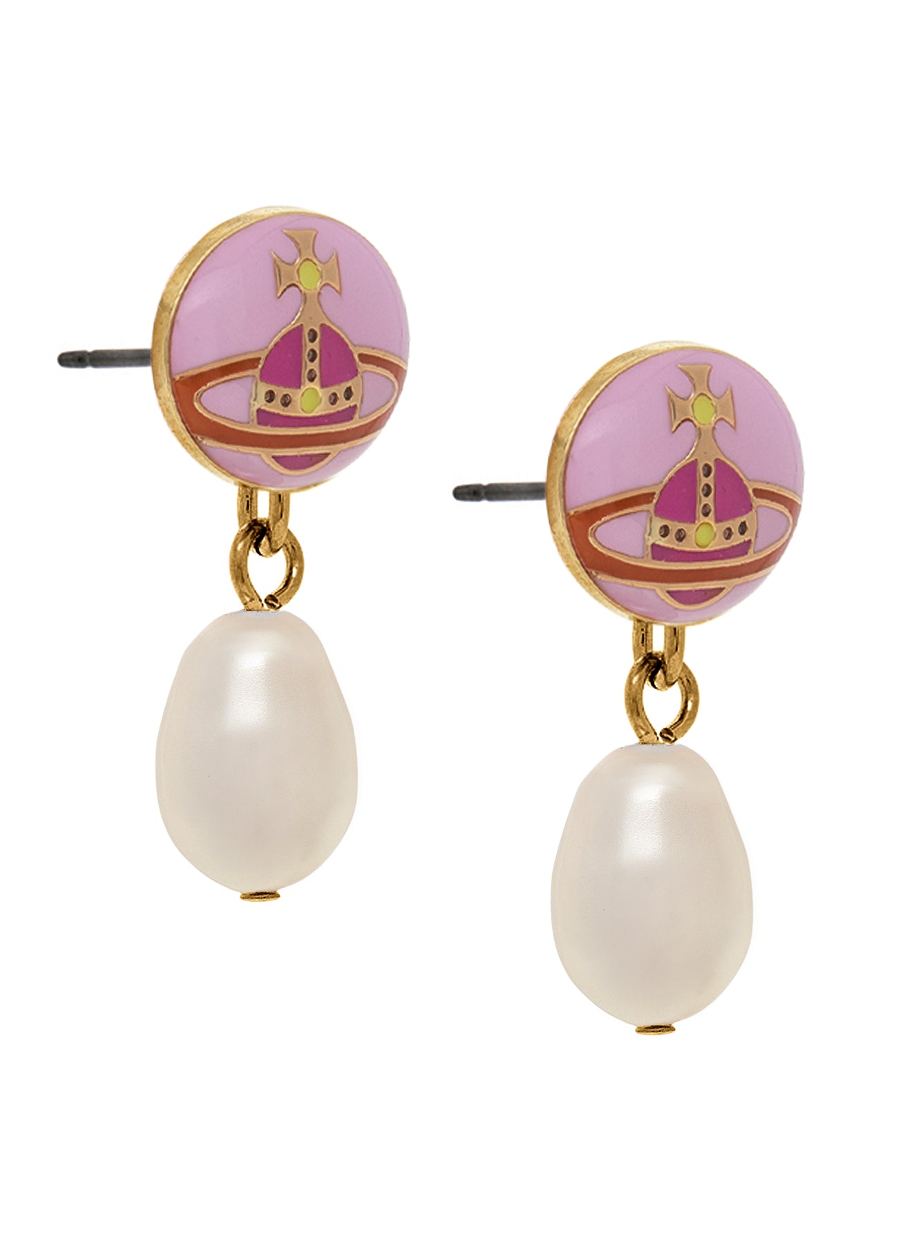 Loelia Earrings - Gold/Pink - 62020143-02R524-IM – Sarah Layton