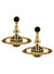 Messaline Drop Earrings - Gold/Black - 6202014O-02R549-CN