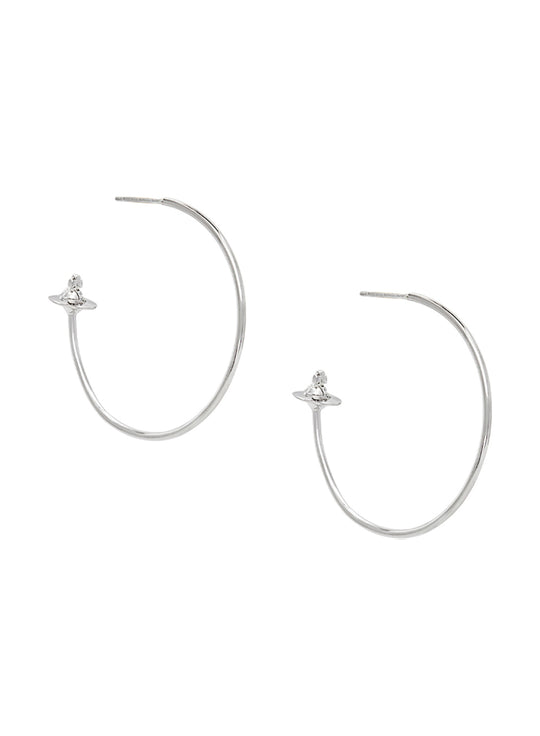 Rosemary Hoop Earrings - Silver - 62030020-02P019-IM