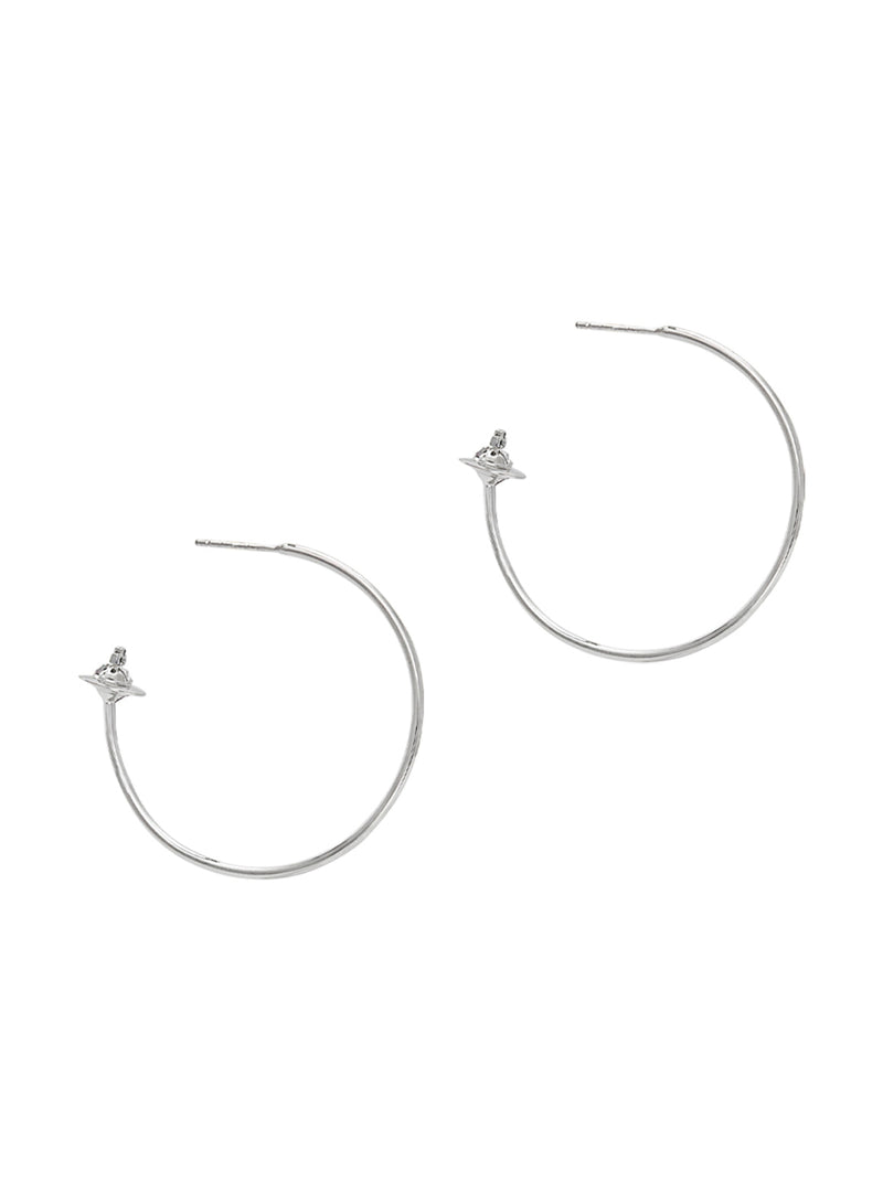 Rosemary Hoop Earrings - Silver - 62030020-02P019-IM