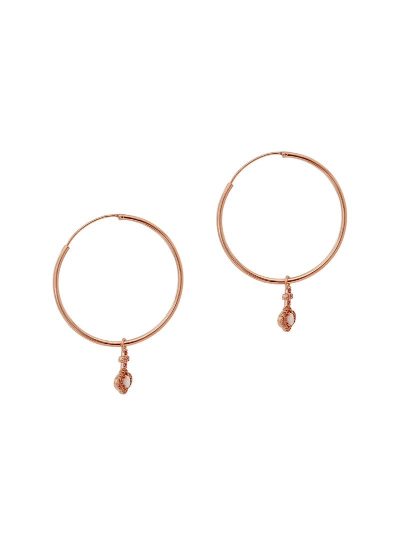 Olympia Hoop Earrings - Rose Gold - 62030069-02G237-SM