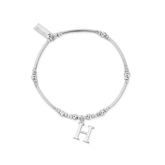 Initial Bracelet - H - Silver - SBMNFR4042H