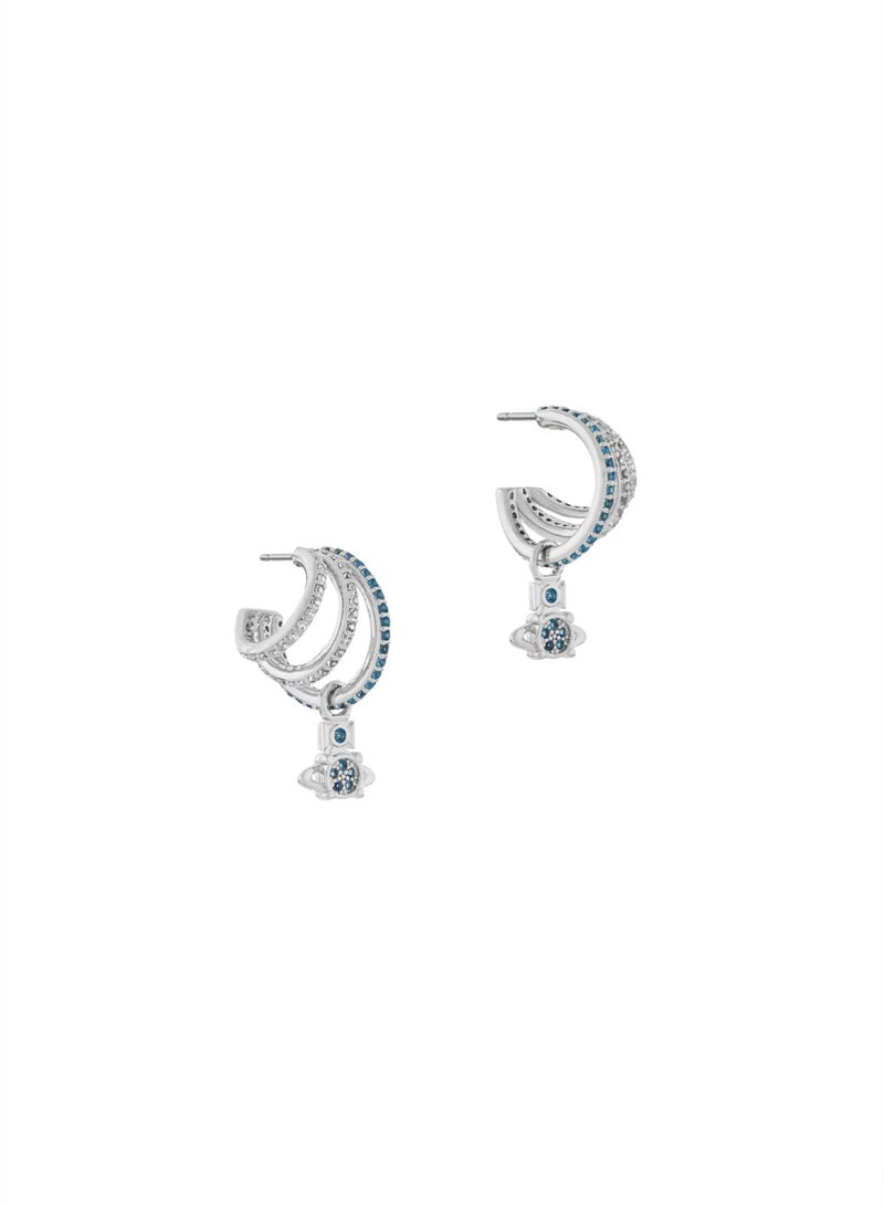 Ayana Earrings - Silver/Blue - 6203006H-02P281-SM