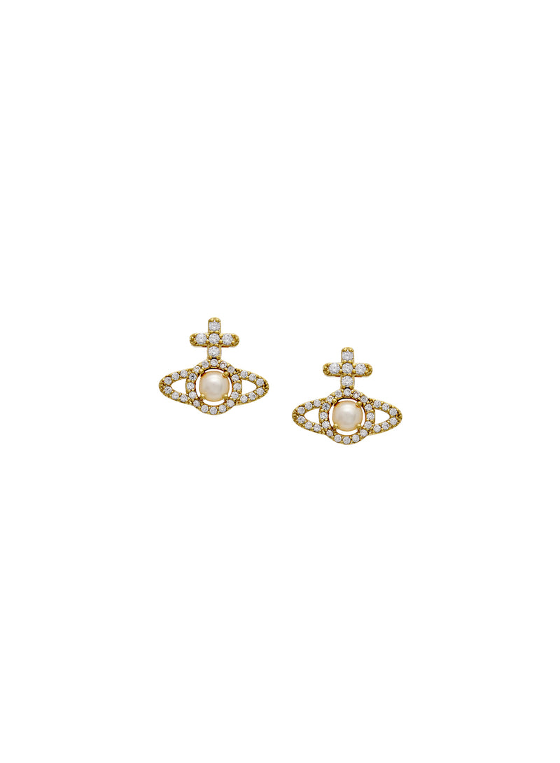 Olympia Pearl Earrings - Gold - 6203007R-02R143-SM