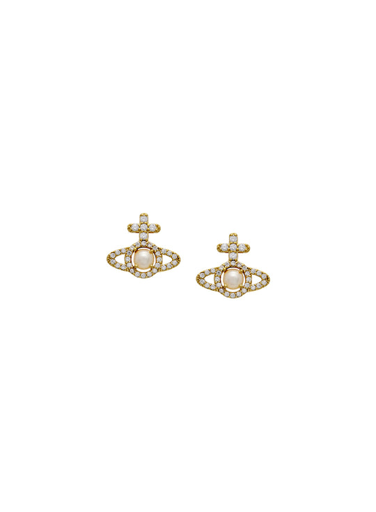 Olympia Pearl Earrings - Gold - 6203007R-02R143-SM