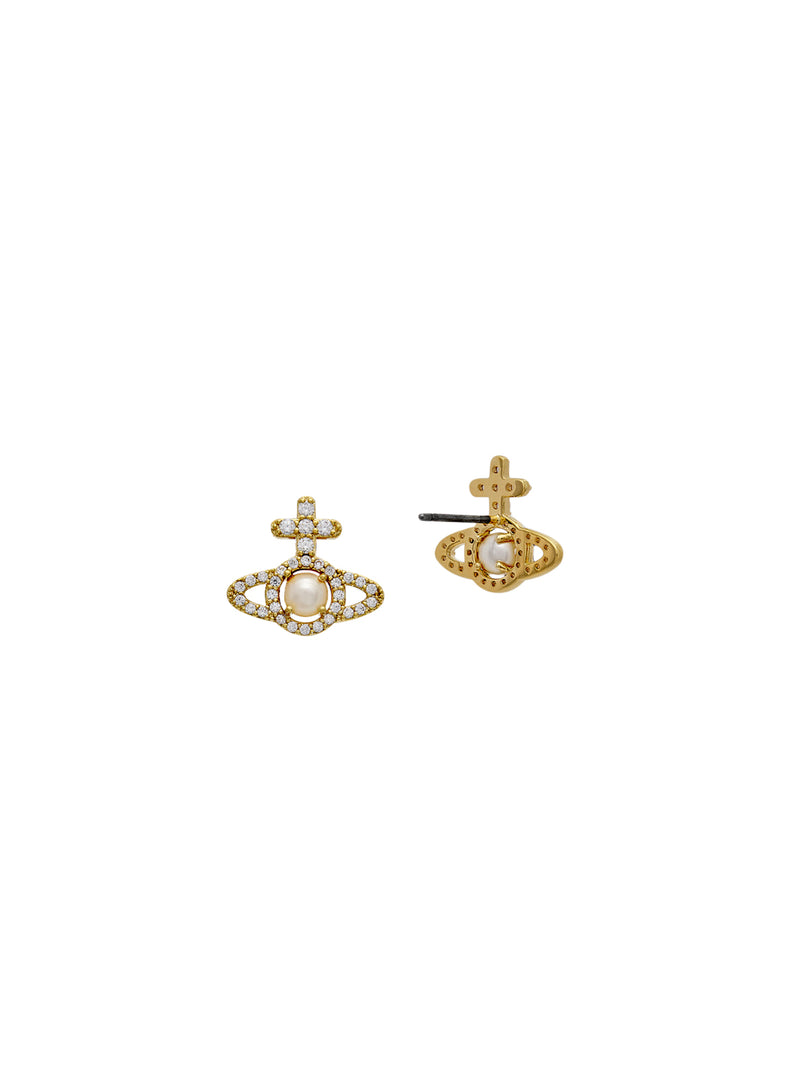 Olympia Pearl Earrings - Gold - 6203007R-02R143-SM