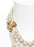 Graziella Three Row Pearl Necklace - Gold - 6301010U-02R143-CN