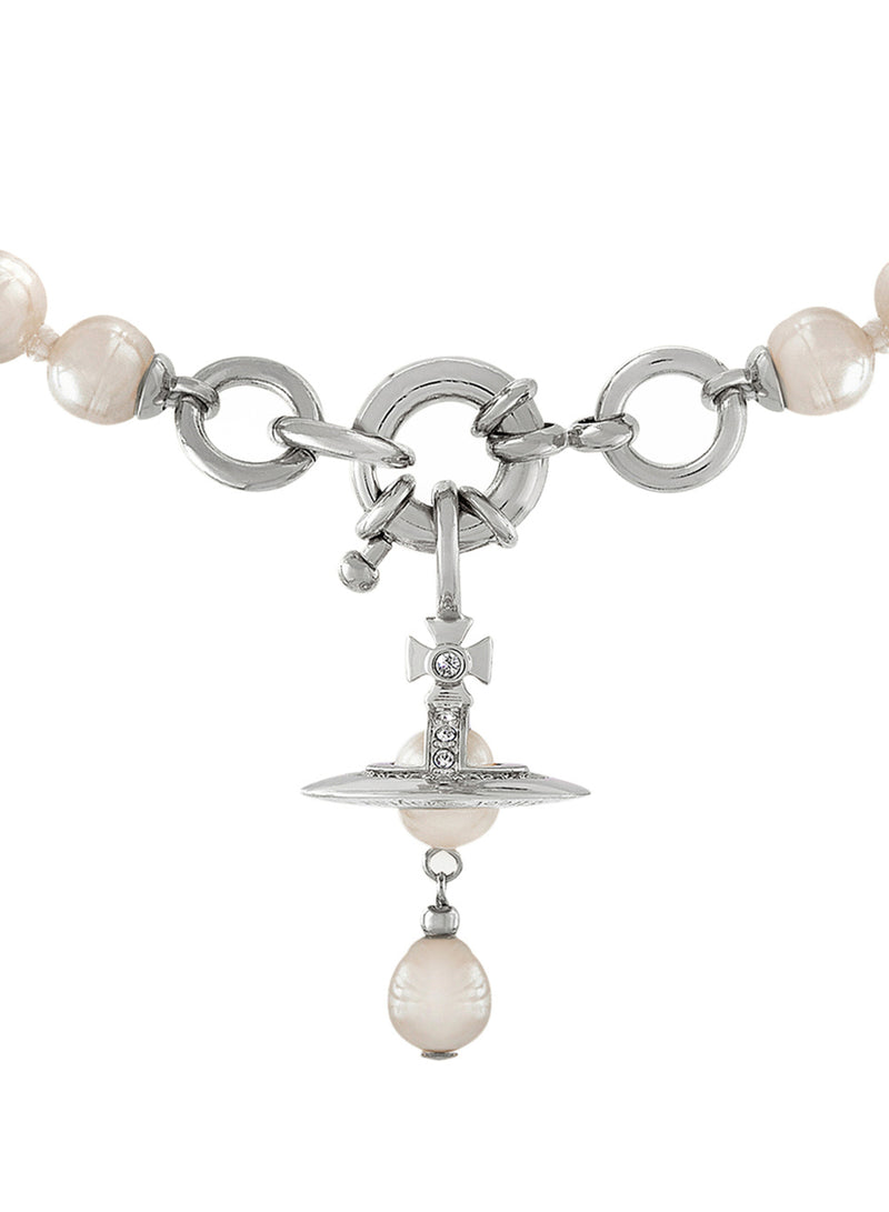 Aleksa Pearl Necklace - Silver - 63010111-02P226-CN-W1