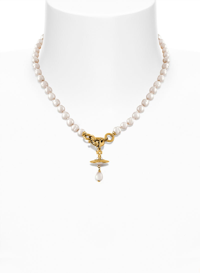 Aleksa Pearl Necklace - Gold - 63010111-02R496-CN-W1